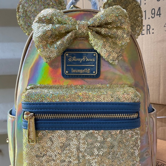 Disney parks 50th anniversary gold loungefly - Picture 1 of 4